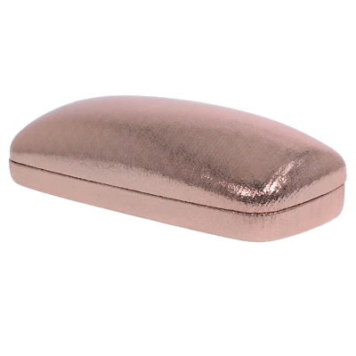 VICTORIA COLLECTION GMBH Brillenetui Hartschale groß Metalletui Glossy mit glänzendem Stoffbezug Roségold