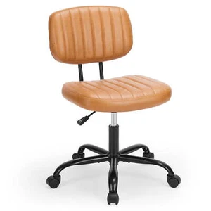 Armless Office Desk Chair with Adjustable Height, 360°Swivel - Picture 1 of 7