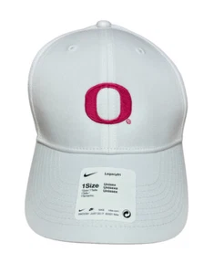 Nike Golf Oregon Ducks L91 2022 Cancer Legacy91 Hat Cap White/Pink DH1641-100 - Picture 1 of 7