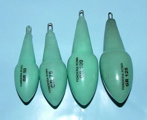 PIOMBO ROCCOTOP FLUORESCENTE 50 GRAMMI FONDERIA ROMA PIOMBI SURF CASTING - Picture 1 of 1