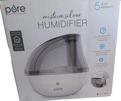 Small Humidifier by MistAire | 1.5 Tank | Cool Mist | New - Original Packaging - Image 1 of 4