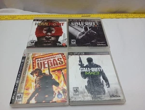 PS3 Game Lot CoD Black Ops 2& CoD MW 3 Rainbow 6 Vegas Homefront - Picture 1 of 9