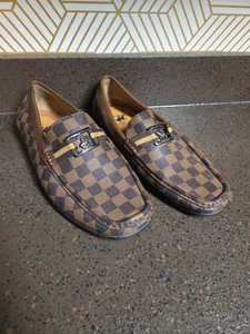 Beverly Hills Polo Club Cognac Brown Checkered Color Slip on Loafers Size 13 - Picture 1 of 8