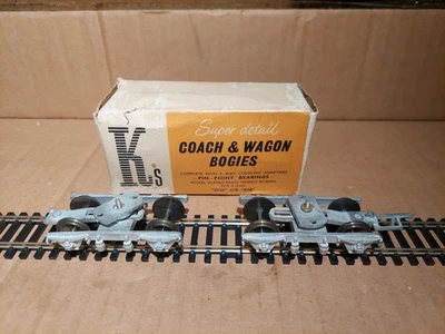 K's Super Detail Coach & wagon Bogies x 2, boxed 00 gauge - Image 1 of 4