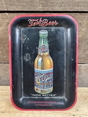 Vintage Tech Beer Tin Tip Advertising Tray Pittsburgh Brewing Co.  - Image 1 of 4