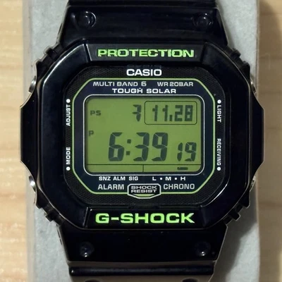 Reloj digital cuadrado atómico solar Casio G-Shock GW-M5610B-1 “Zombie” 5610 *LEER* Foto 1 de 4