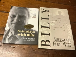 **SIGNED** Saturdays with Billy ** Billy Graham's Pastor Don Wilton and BILLY ** - Foto 1 di 15