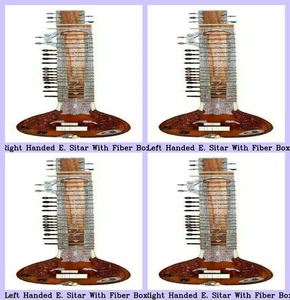 Hand Paint Tun Wood Indian Musical Brown Right Handed & Left Handed Electric Tra - Picture 1 of 21