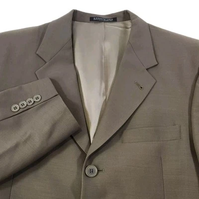 Kenneth Cole New York Hombres Talla 40R 3 Botones Blazer Deporte Abrigo Traje Chaqueta Marrón Foto 1 de 4