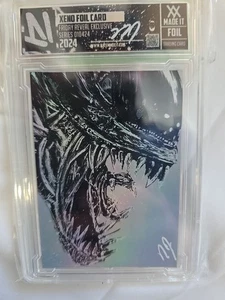 NATE MADE IT Xeno Foil Alien Trading Card Signed 2024 Alien - Bild 1 von 4