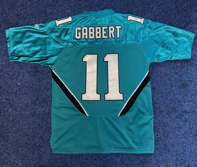 全新 Blaine Gabbert Jacksonville Jaguars Reebok NFL 设备 50 码球衣 全新带标签 — 第 1/4 张图片