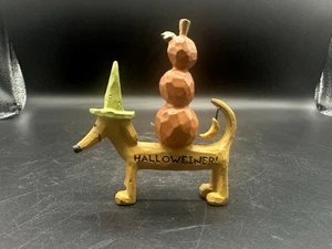 B. Lloyd 2012 Halloween Resin Figurine Halloweiner Dauschund Pumpkins Read - Picture 1 of 7