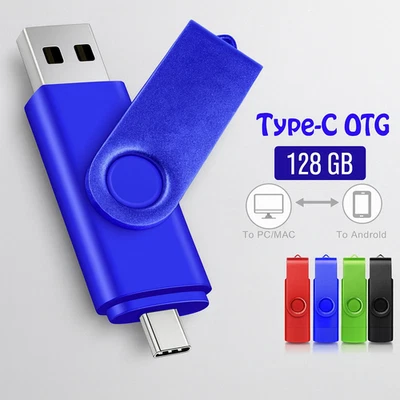 BRANDED Multifunktionaler 128GB USB Speicherstick Plug & Play für Mac PC und Handy Stick