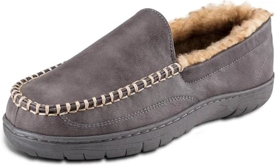 Nuevo mocasín Haggar de cuero sintético veneciano liso interior/exterior L 9,5 - 10,5 Foto 1 de 4