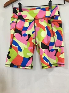 Athletic Works Biker Shorts Girls Floral Size L, XL plus UPF 30 New - Picture 1 of 3