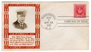 #880 John Philip Sousa Famous American 1940 FDC - Weigand Photo Cachet - Picture 1 of 2