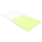 (Fluorescent Green White)Foam Tiles Area Carpet Cuttable 10pcs Color Block Anti