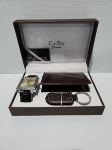Kevin Mills Premier Gift Boxed Watch Card Wallet Key Chain Brown - Picture 1 of 7