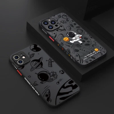 Astronaut ShockProof Hybrid Case For iPhone Air 17 16 Pro Max 15 14 13 16E Cover - Image 1 of 4