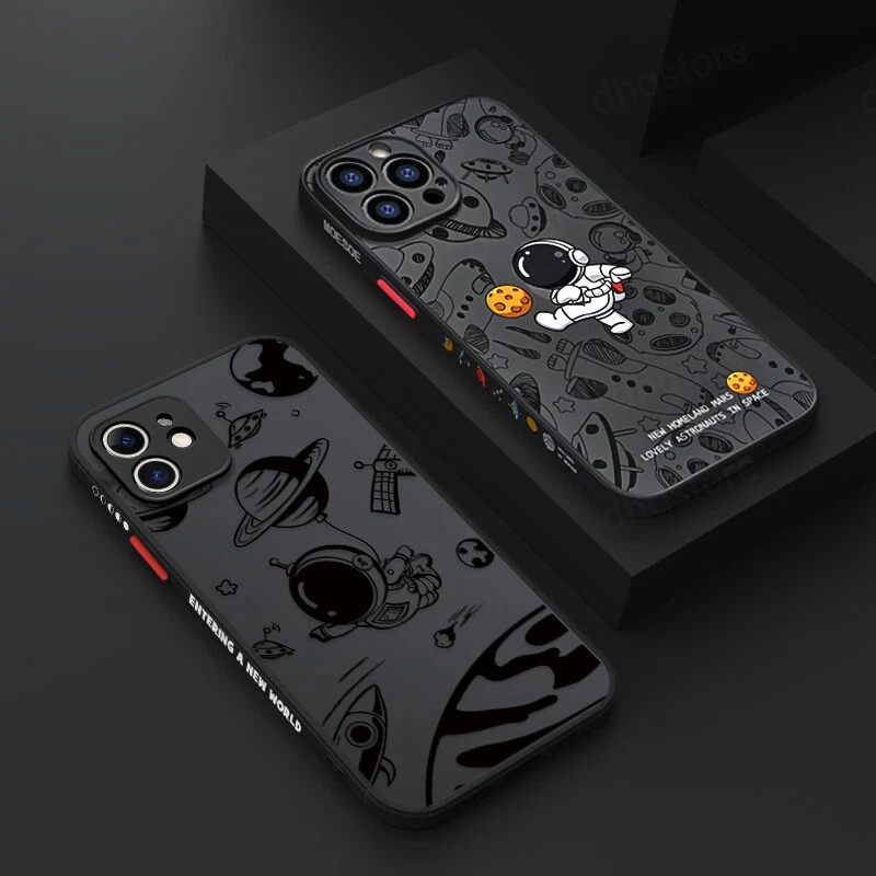 Astronaut ShockProof Hybrid Case For iPhone Air 17 16 Pro Max 15 14 13 16E Cover - Image 1 of 4