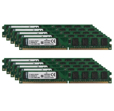 10X 2 GB 2G Intel CPU 2Rx8 PC2-5300 DIMM Memory RAM Desktop DDR2 667Mhz 240Pin - Image 1 of 4
