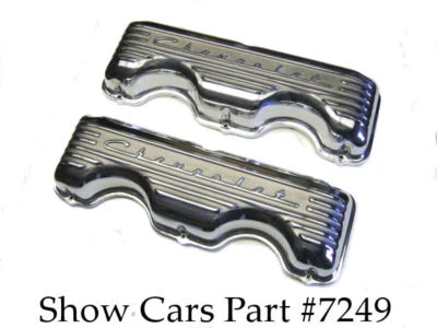 CAPAS DE VÁLVULA 348 409 65,64,63,62,61, CHEVY CHEVROLET IMPALA SS ALUMÍNIO POLIDO - Imagem 1 de 4
