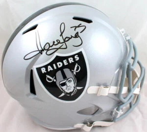 Howie Long Autographed Raiders F/S Speed Helmet-Beckett W Hologram *Black - Picture 1 of 7