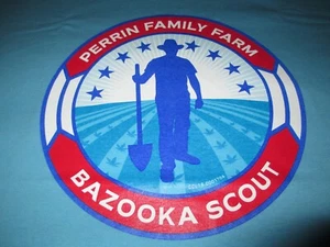 PERRIN FAMILY MENDOCINO COUNTY FARM WEED POT CANNABIS BAZOOKA SCOUT SHIRT-XL-NEW - Picture 1 of 2