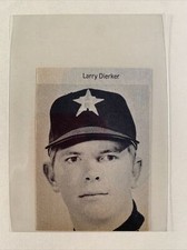 Larry Dierker Houston Astros 1971 Grand Slam Baseball Pictorial Panel