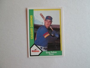 1990 CMC   Greg Fulton   #9   Calgary Cannons
