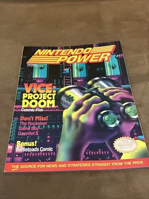 Póster adjunto NINTENDO POWER Vol 24 - mayo 1991 - Vice: Project Doom GRAN FORMA Foto 1 de 4