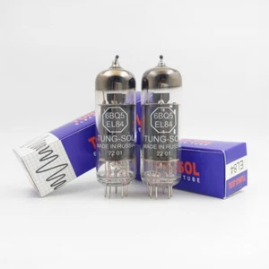 2pcs matched pair Audio Valve Vacuum Tube Russia TUNG-SOL EL84 6BQ5 - Picture 1 of 5