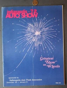 Indianápolis Indiana State 1972 programa de exhibición de automóviles Burger Chef anuncio---- - Imagen 1 de 1