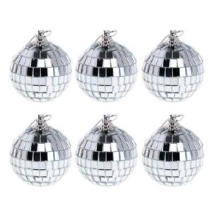 Set Of 6Pcs Mirror Glass Ball Disco Lighting Kit For Home Stage Club Dance Party