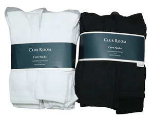 Club Room 24 Pack Cushioned Foot Men's Socks OSFM NWT - 12 Black / 12 White - Picture 1 of 1