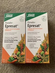 2 x Floradix Epresat Liquid Multivitamin Formula 250ml BBE 07 / 2026 FREEPOST - Picture 1 of 2