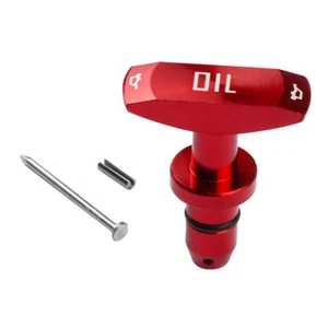RED 1999-2011 Billet Oil Dipstick Handle Dip Stick for Ford Mustang GT V8 GT500 - Picture 1 of 5