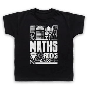MATHS ROCKS MATH GEEK CHIC NERD MATHEMATICS MATHLETE KIDS CHILDS T-SHIRT - Picture 1 of 11