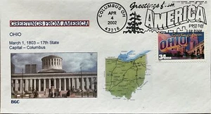 BGC 3595 Saludo desde América - Ohio State Capitol Columbus - Imagen 1 de 1