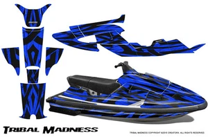 YAMAHA WAVE RAIDER JET SKI GRAPHICS KIT 94-96 CREATORX TRIBAL MADNESS BL - Picture 1 of 1