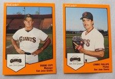 1989 ProCards San Jose Giants Baseball Card Pick one