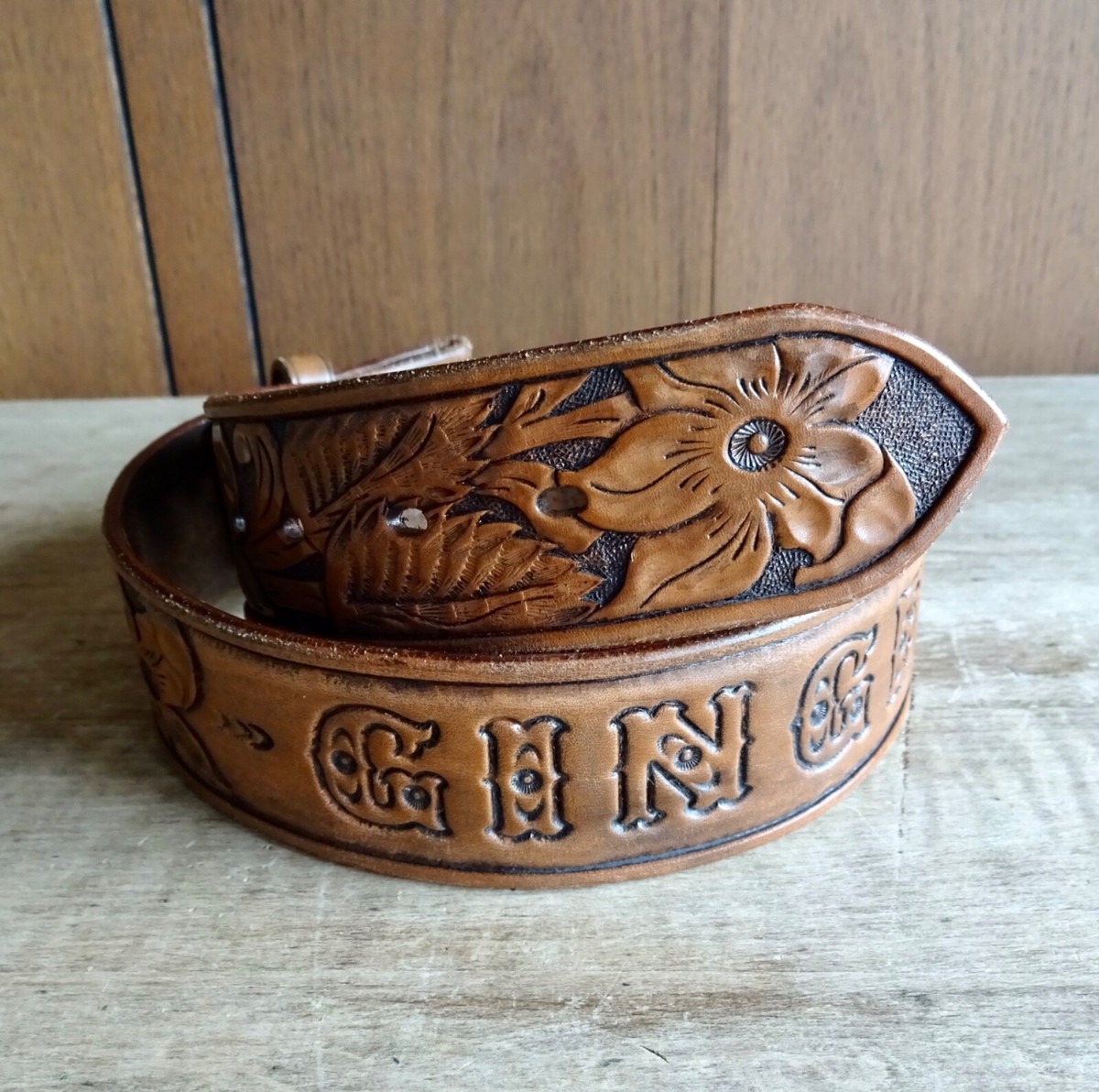 小物 Vintage 1961s Design Leather Belt Vintage 1961s Design Leather Belt 1960s Leather Belt - Etsy