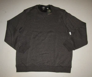 G.H. Bass & Co. Asphalt Gray Heather Sueded Fleece Crew Sweater Sweatshirt XXL - Picture 1 of 3