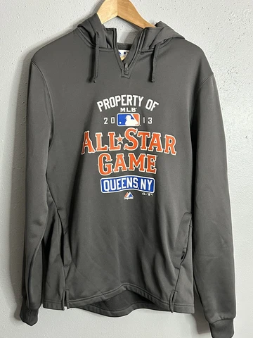 MAJESTIC 2013 MLB ALL STAR GAME  NEW YORK METS Grey Mens Small Queens NY Cover