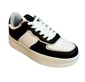 NIB BERNESS Eden 02 White Black Platform Sneaker Shoe Chunky Color Block Size 6 - Picture 1 of 9
