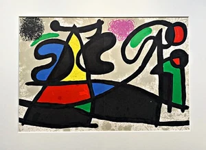 Joan Miró Litografía Original en Color de Derriére Le Miroir Nº 186, 1970 - Imagen 1 de 5