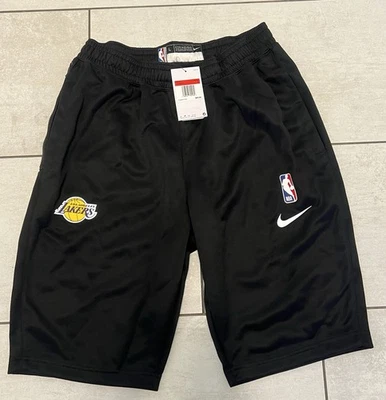 Pantalones Cortos de Práctica Nike NBA Los Angeles Lakers Emitidos Negros Talla Grande L Foto 1 de 4
