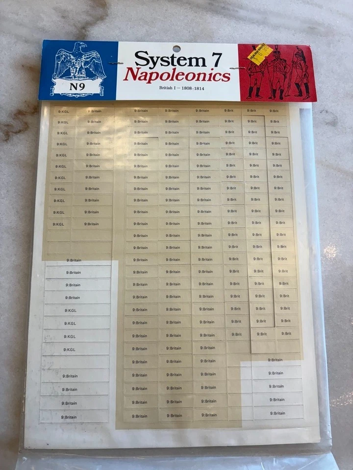 GDW System 7 Napoleonics Set N9 British I 1808-1814 - Image 1 of 1