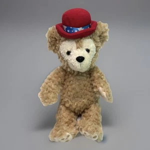 Disney Duffy The Bear Plush 12” Red Hat Disney Parks Authentic Stuffed Animal - Picture 1 of 16