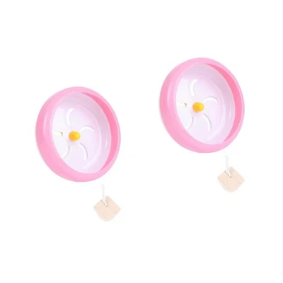  2 Pieces Kleines Laufrad Für Haustiere Hamster-Aktivitätsspielzeug - Bild 1 von 4
